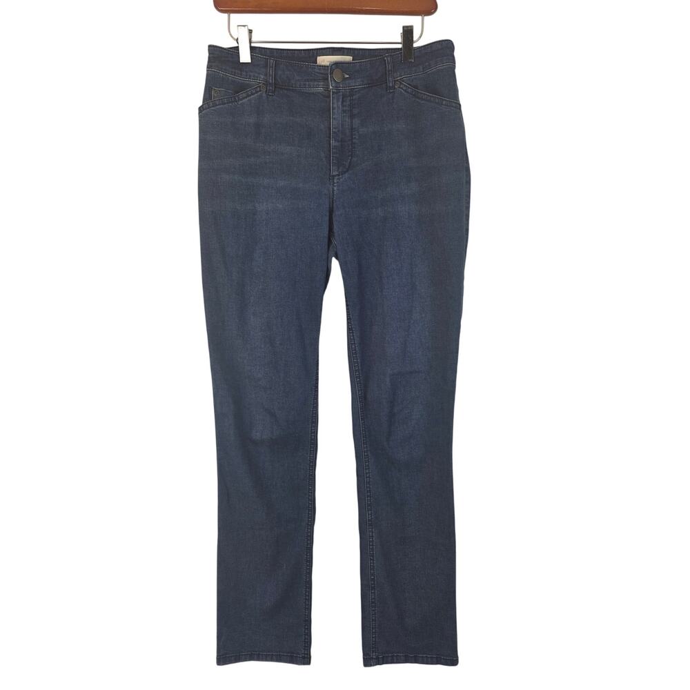 J.Jill Tried & True Fit Jeans 6 Womens Slim Leg Mid Rise Medium Wash Bottoms‎